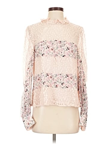 Nanette Lepore Long Sleeve Silk Top (view 1)