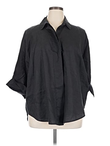 Jarbo 3/4 Sleeve Button-Down Shirt (view 1)
