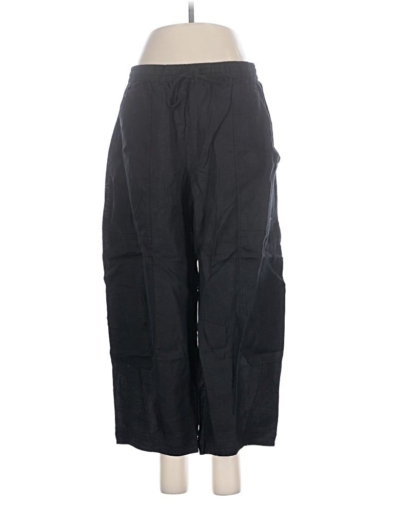 Banana Republic Linen Pants In Black
