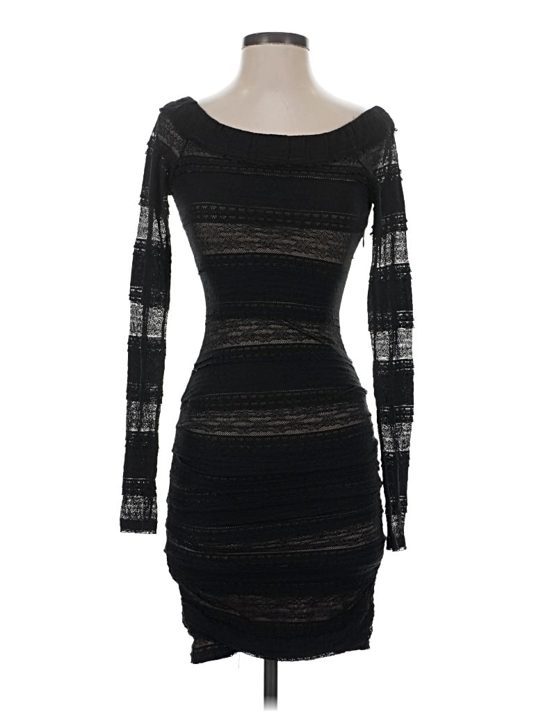 Pre-owned Bcbgmaxazria Cocktail Dress In Black