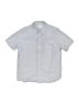 Gap Kids Solid Gray Short Sleeve Button-Down Shirt Size 6 - photo 1