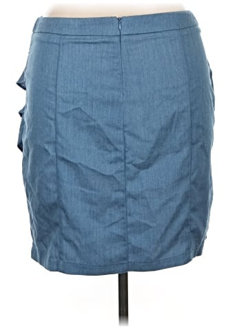 New York & Company Denim Skirt (view 2)
