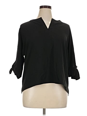 Black Label by Chico's 3/4 Sleeve Blouse (view 1)