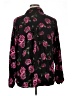 Torrid Hearts Black Long Sleeve Blouse Size 1X Plus (1) - photo 2