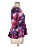 Cato Purple 3/4 Sleeve Blouse Size 16 - photo 4