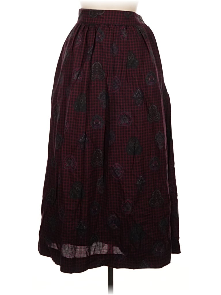 Pre-owned Brooks Brothers Casual Skirt In Burgundy