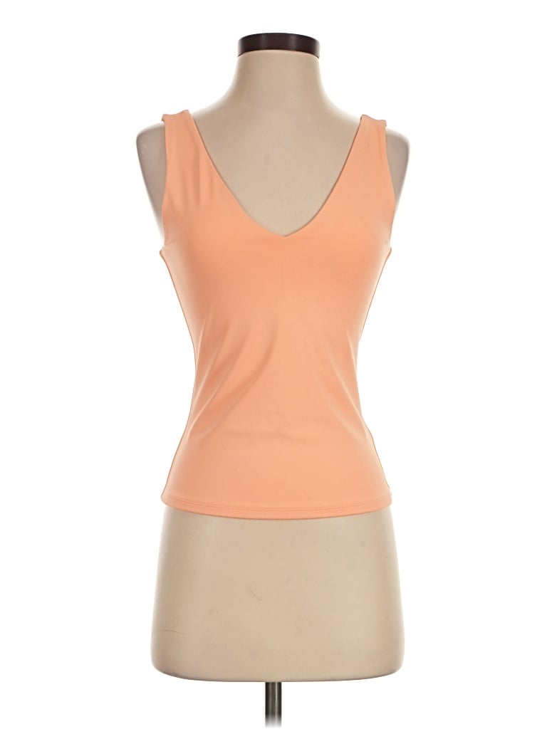 Express Sleeveless Top Orange Scoop Neck Tops