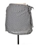 Maison Jules 100% Polyester Checkered-gingham Black Casual Skirt Size XL - photo 1