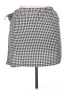 Maison Jules 100% Polyester Checkered-gingham Black Casual Skirt Size XL - photo 2
