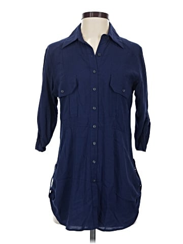Love Squared 3/4 Sleeve Button-Down Shirt (view 1)