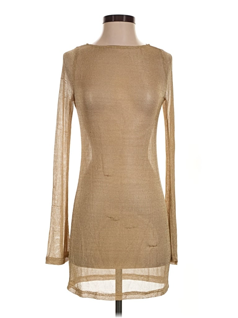 Pre-owned Motel Cocktail Dress In Gold