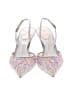 Rene Caovilla Metallic White heels Size EU 37 1/2 - photo 2