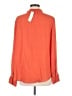Ann Taylor 100% Polyester Orange Long Sleeve Blouse Size M - photo 2