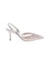Rene Caovilla Metallic White heels Size EU 37 1/2 - photo 1