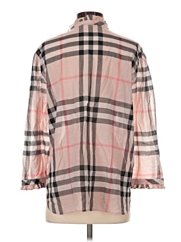 Burberry 3/4 Sleeve Button-Down Shirt (view 2)