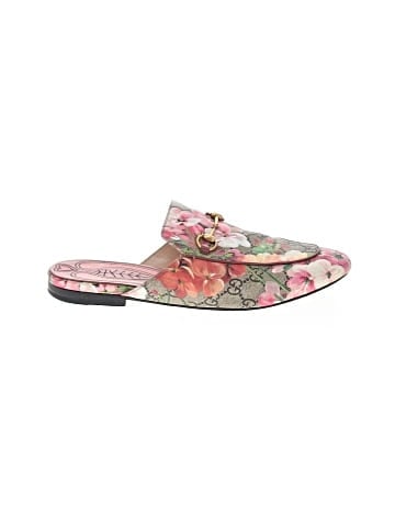 Gucci GG Supreme Blooms Princetown Horsebit Loafers (view 1)