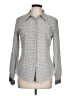Zara Basic Polka Dots Gray Long Sleeve Blouse Size L - photo 1