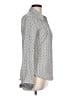 Zara Basic Polka Dots Gray Long Sleeve Blouse Size L - photo 4