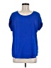 Pleione 100% Polyester Blue Short Sleeve Blouse Size M - photo 1