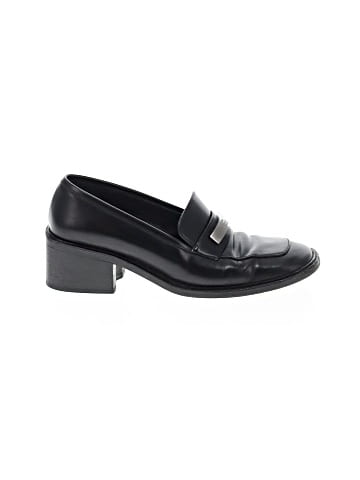 Gucci Vintage Leather Block Heel Loafers (view 1)