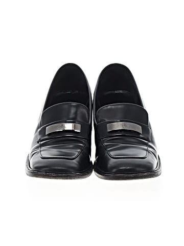 Gucci Vintage Leather Block Heel Loafers (view 2)