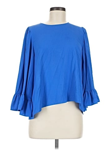 Zara Basic 3/4 Sleeve Blouse (view 1)