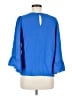 Zara Basic Blue 3/4 Sleeve Blouse Size M - photo 2