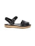 Prada 100% Leather Black Sandals Size EU 37 1/2 - photo 1