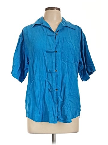 sophisticates by Jonathan Martin Short Sleeve Silk Top (view 1)