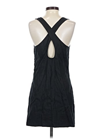 Madewell Cross-Back A-Line Mini Dress in 100% Linen (view 2)