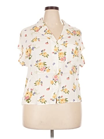 MNG Short Sleeve Blouse (view 1)