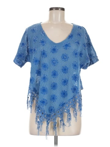 Language Short Sleeve Blouse (view 1)