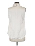 Anne Klein 100% Polyester Ivory Sleeveless Blouse Size 6 - photo 2