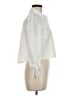 Prada Ivory White 3/4 Sleeve Button-Down Shirt Size EU (IT) 46 / US 10 - photo 4
