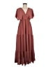 Simplee 100% Polyester Brown Casual Dress Size M - photo 1