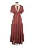 Simplee 100% Polyester Brown Casual Dress Size M - photo 2