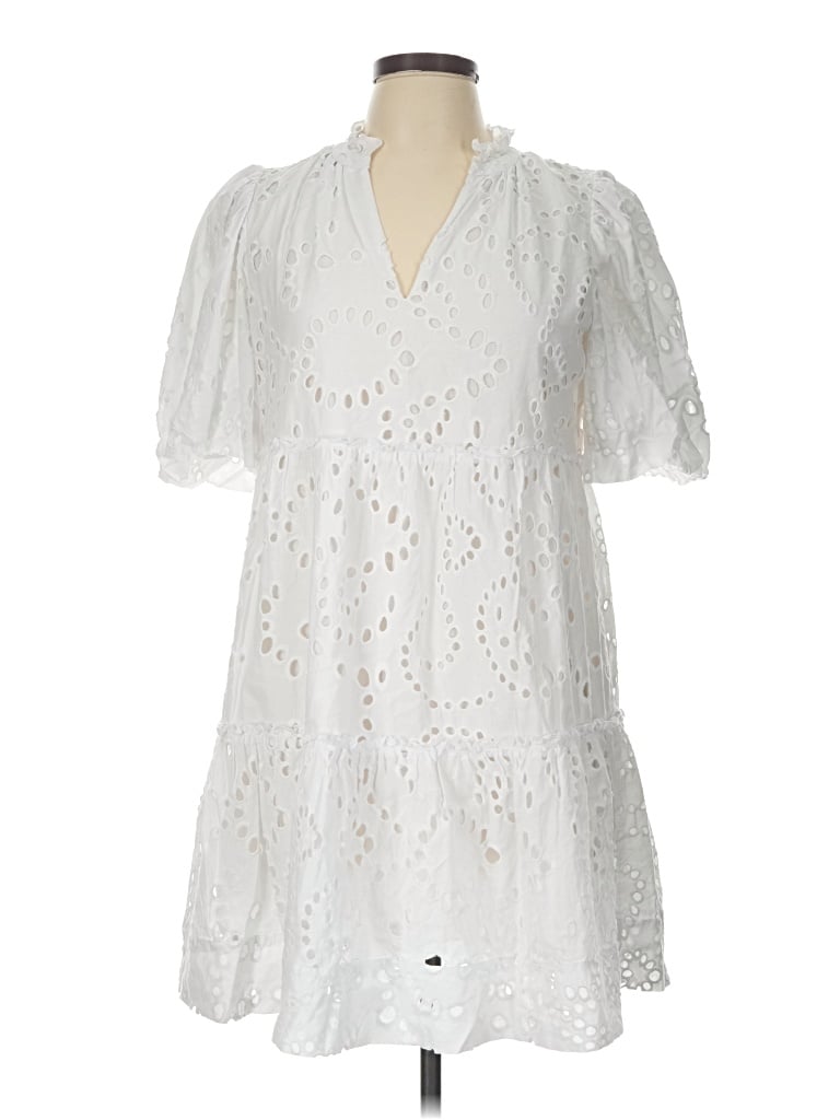 Pre-owned Tuckernuck Casual Dress In White