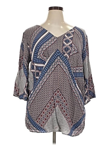 Suzanne Betro 3/4 Sleeve Blouse (view 1)