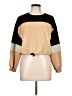 Vestidos Color Block Tan Sweatshirt Size L - photo 1