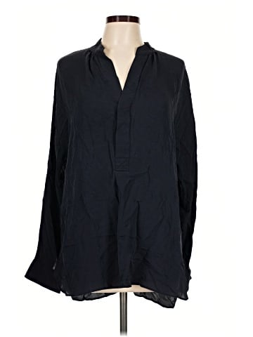 Polo by Ralph Lauren Long Sleeve Silk Top (view 1)
