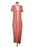 MNG Stripes Red Casual Dress Size XS - photo 1