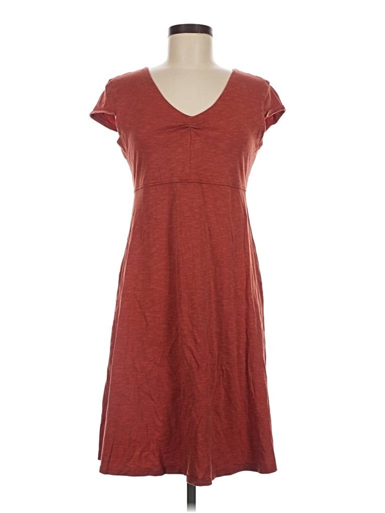 Pre-owned Toad And Co Casual Dress In Burgundy