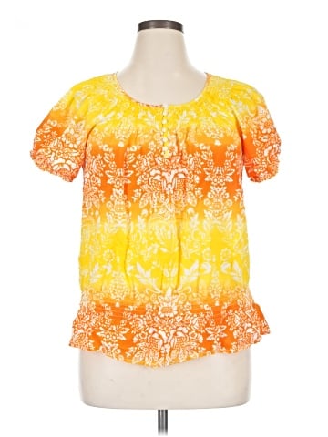 IZOD Short Sleeve Blouse (view 1)