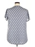 41Hawthorn Polka Dots Gray Short Sleeve Blouse Size 2X - photo 2