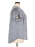 41Hawthorn Polka Dots Gray Short Sleeve Blouse Size 2X - photo 4