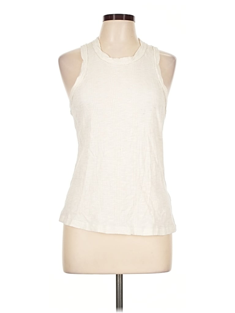 Pre-owned Pilcro Tank Top Ivory Halter Neckline Tops