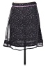 Esprit 100% Polyester Stars Black Casual Skirt Size 2 - photo 2