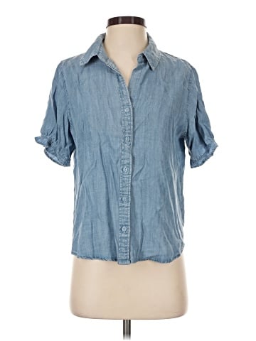 Velvet Heart 3/4 Sleeve Button-Down Shirt (view 1)