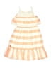 Nautica 100% Polyester Stripes Orange Dress Size 6X - photo 2