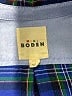 Mini Boden 100% Cotton Plaid Blue Long Sleeve Button-Down Shirt Size 6 - 7 - photo 3